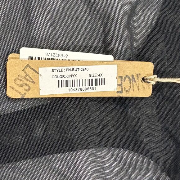 Skims Mesh Built Up Thong Onyx Poly Stretch Intimate Panties 4X PN-BUT-0240 NWT - Picture 3 of 7